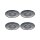 Leonardo MATERA Espressountertasse 11 cm 4er Set - anthrazit