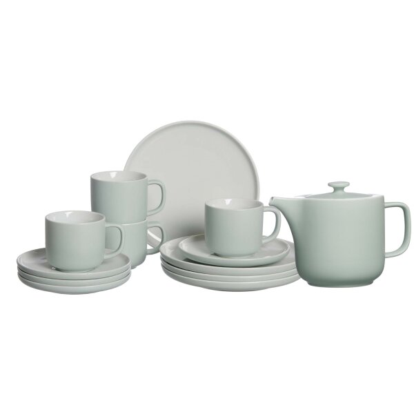 Ritzenhoff & Breker JASPER Kaffeeservice mit Kanne 13-teilig - mint