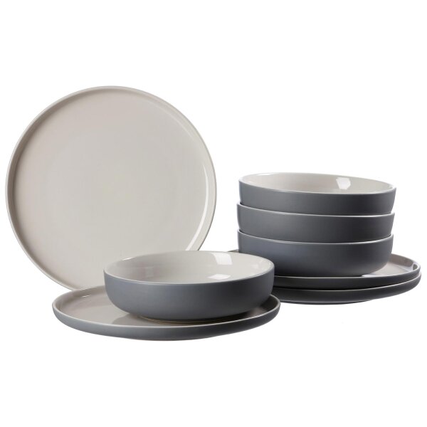 Ritzenhoff & Breker JASPER Tafelservice 8-teilig - grau