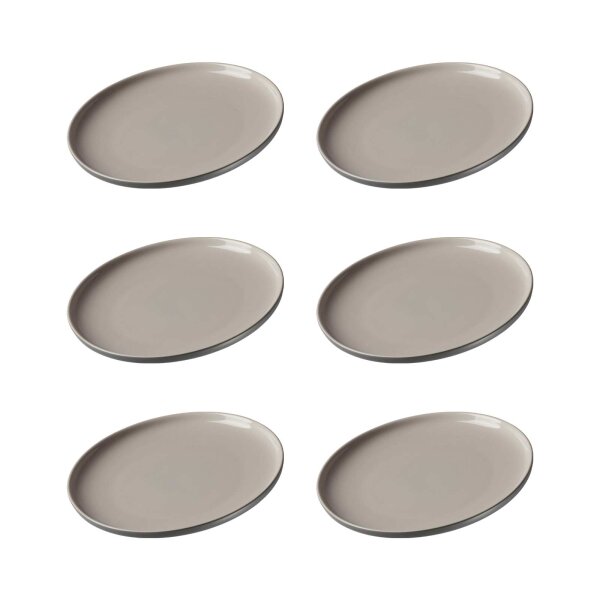 Ritzenhoff & Breker JASPER Dessertteller ø 19 cm 6er Set - Grau