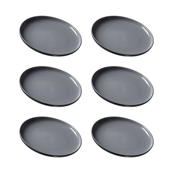 Ritzenhoff & Breker JASPER Dessertteller ø 19 cm 6er Set - Schwarz