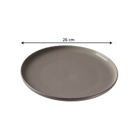 Ritzenhoff & Breker JASPER Speiseteller ø 26 cm 4er Set - Taupe
