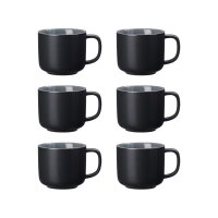 Ritzenhoff & Breker JASPER Kaffeetasse 240 ml 6er Set - Schwarz