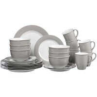 Ritzenhoff & Breker DOPPIO Kombiservice 24-teilig - Grau