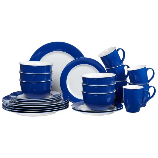 Ritzenhoff & Breker DOPPIO Kombiservice 24-teilig - Indigo Blau