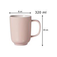 Ritzenhoff & Breker JASPER Kaffeebecher 285 ml rosa
