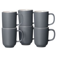 Ritzenhoff & Breker JASPER Kaffeebecher 285 ml 6er Set - Grau