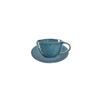 Leonardo MATERA Cappuccino Set blau 8-teilig