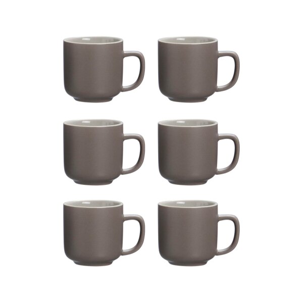 Ritzenhoff & Breker JASPER Espressotasse 100 ml 6er Set - Taupe
