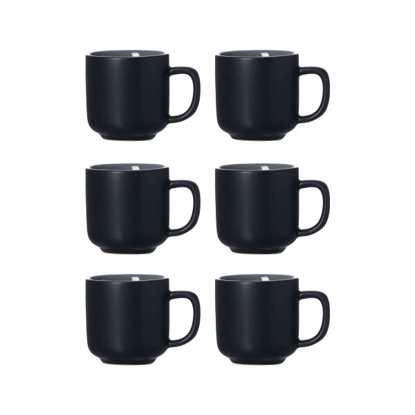 Ritzenhoff & Breker JASPER Espressotasse 100 ml 6er Set - Schwarz