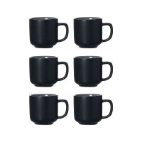 Ritzenhoff & Breker JASPER Espressotasse 100 ml 6er Set - Schwarz