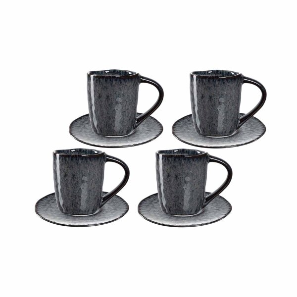 Leonardo MATERA Espresso Set 8-teilig - Anthrazit
