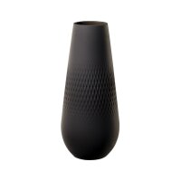 Villeroy & Boch Manufacture Collier Vase Carré 26 cm - noir