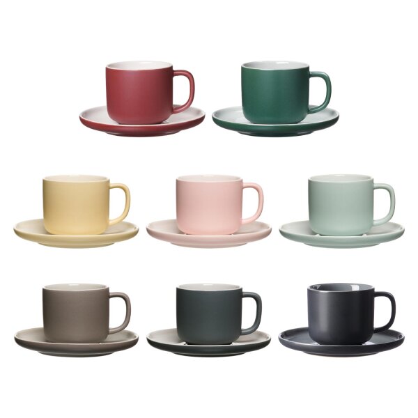 Ritzenhoff & Breker JASPER Kaffeetasse mit Untertasse 240 ml 4er Set - Variante