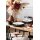 Villeroy & Boch Manufacture Rock Pasta Set weiß schwarz 4-teilig