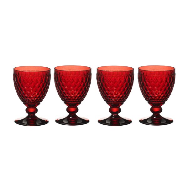 Villeroy & Boch Boston Coloured Rotweinglas 310 ml 4er Set - Rot
