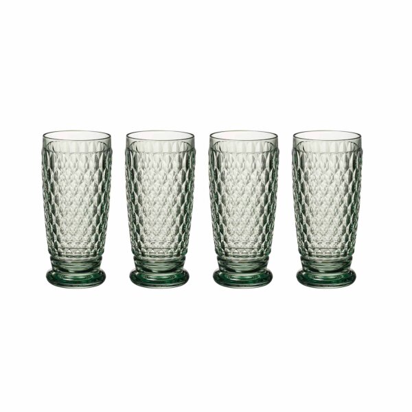 Villeroy & Boch Boston Coloured Longdrinkglas 400 ml 4er Set - Grün