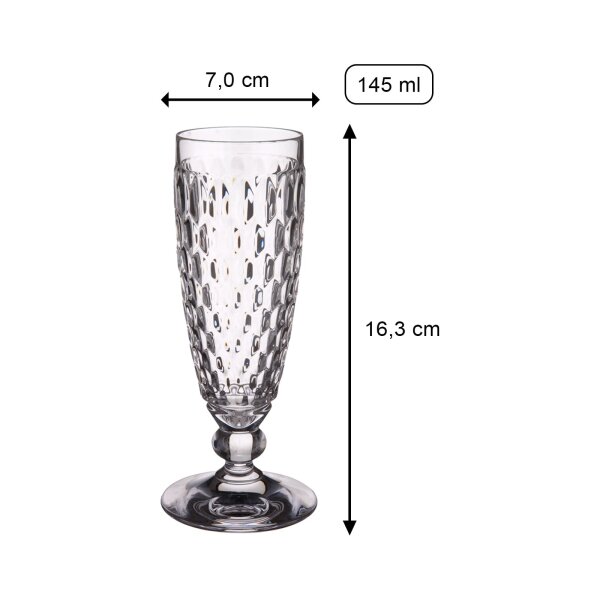 Villeroy & Boch Boston Coloured Sektglas 145 ml 4er Set - Rot