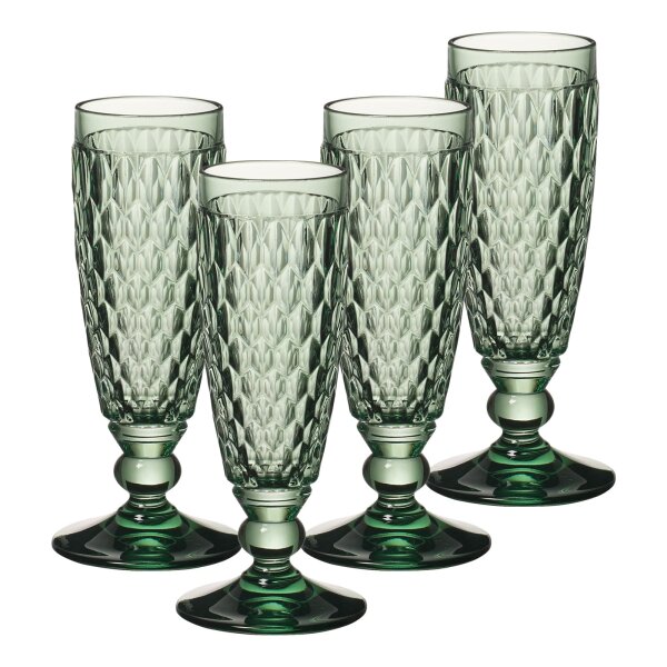 Villeroy & Boch Boston Coloured Sektglas 145 ml 4er Set - Grün