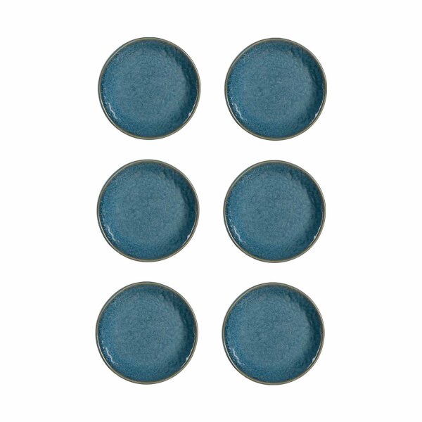 Leonardo MATERA Keramikteller 16,3 cm 6er Set - Blau