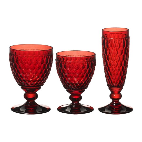Villeroy & Boch Boston Coloured Wein- & Sektgläser 12er Set - Rot