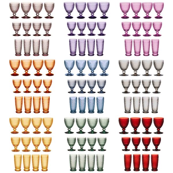 Villeroy & Boch Boston Coloured Wein- & Longdrinkgläser 12er Set - Variante