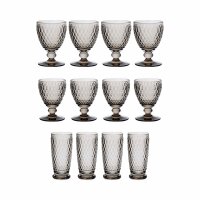 Villeroy & Boch Boston Coloured Wein- & Longdrinkgläser 12er Set - smoke