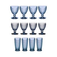 Villeroy & Boch Boston Coloured Wein- & Longdrinkgläser 12er Set - blau
