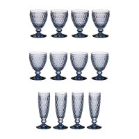 Villeroy & Boch Boston Coloured Weißwein- & Sektgläser Set 12er Set - blau