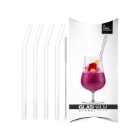 Eisch Gentleman Glashalm Set geknickt 4 Glashalme +...