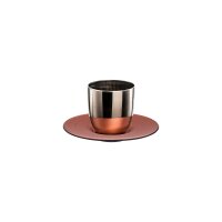 Eisch COSMO COLLECT Platin/Kupfer Espressoglas mit...