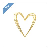 ppd Papier Servietten 33 x 33 cm 20 St. Pure Heart - A