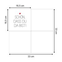 ppd Papier Servietten 33 x 33 cm 20 St. Du bist da - A