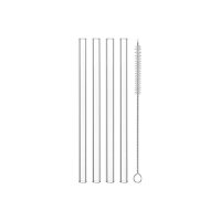 Nachtmann Trinkhalme 15 cm 4er Set +...