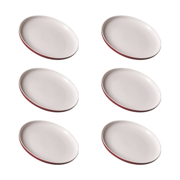 Ritzenhoff & Breker JASPER Dessertteller ø 19 cm 6er Set - Beere