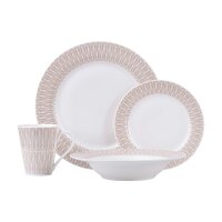 Maxwell & Williams Zenith Dinner-Set 16-teilig beige - A