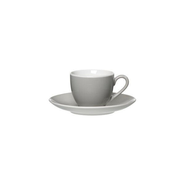 Ritzenhoff & Breker DOPPIO Espressotasse mit Untertasse 80 ml - Grau