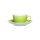 Ritzenhoff & Breker DOPPIO Kaffeetasse mit Untertasse 200 ml 6er Set - Grün
