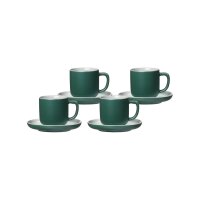 Ritzenhoff & Breker JASPER Espressotasse mit Untertasse 100 ml 4er Set - Grün