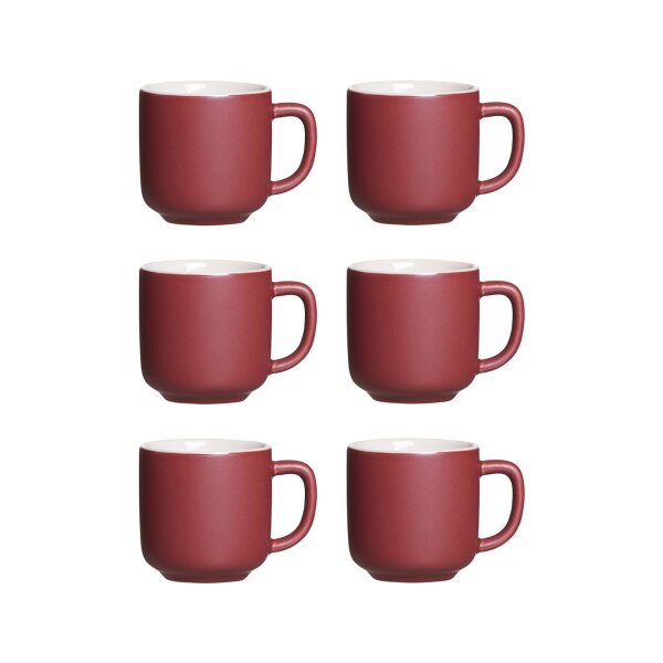 Ritzenhoff & Breker JASPER Espressotasse 100 ml 6er Set - Beere