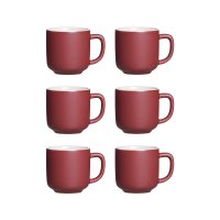 Ritzenhoff & Breker JASPER Espressotasse 100 ml 6er Set - Beere