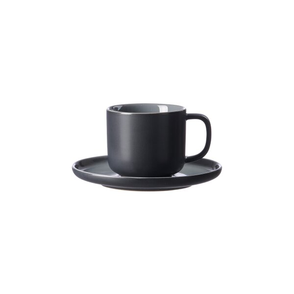 Ritzenhoff & Breker JASPER Kaffeetasse mit Untertasse 240 ml - Schwarz