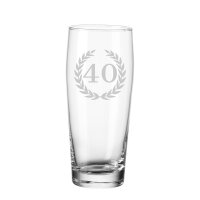 Luxentu Willi Becher Bierglas Helles-Glas 0,5 Liter mit...