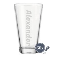 Trinkglas CIAO 300 ml Name vertikal 60 Stück