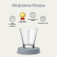 Trinkglas CIAO 215 ml Name vertikal 60 Stück