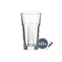 Longdrinkglas ROCK 340 ml Name vertikal 60 Stück