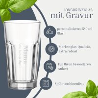 Longdrinkglas ROCK XL 540 ml Name vertikal 1 Stück