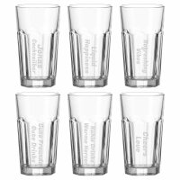 Longdrinkglas ROCK XL 540 ml Name vertikal 6 Stück