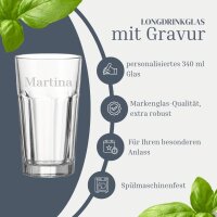 Longdrinkglas ROCK 340 ml Name horizontal 1 Stück