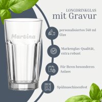 Longdrinkglas ROCK XL 540 ml Name horizontal 6 Stück